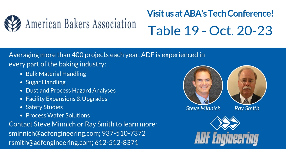 Visit ADF at the American Bakers Tech Conference!